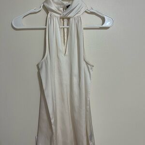 Chic Cream Sleeveless Tank Top